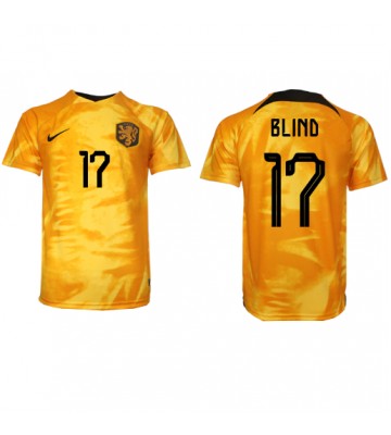 Lacne Muži Futbalové dres Holandsko Daley Blind #17 MS 2022 Krátky Rukáv - Domáci